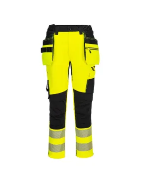 Pantalon dx4 haute-visibilité avec poches flottantes démontables - taille 36 - jaune/noir - PORTWEST